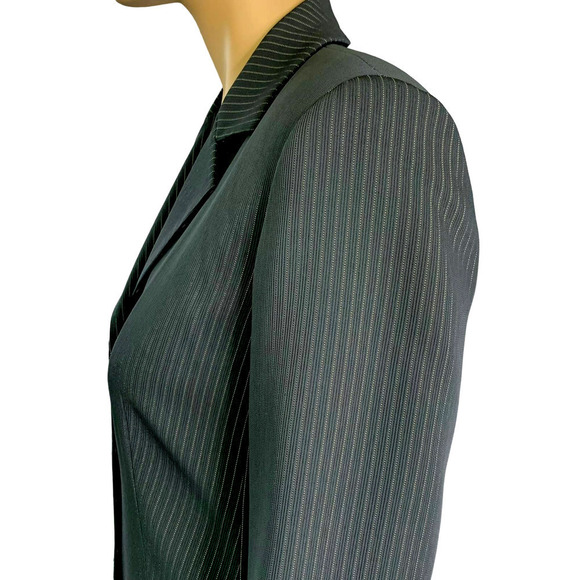 Alex Garfield Vintage Button Down Blazer Suit Jacket Women Size 4 Blue P… - Picture 9 of 16